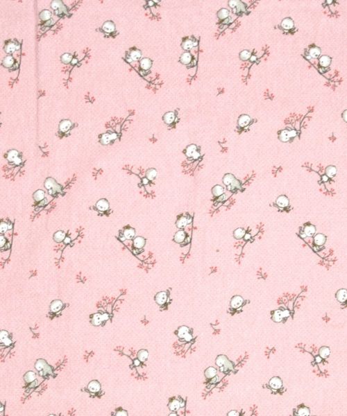 ΣΕΝΤΟΝΑΚΙ ΛΙΚΝΟΥ bebe Birds 15 80Χ110 Pink Flannel cotton 100%