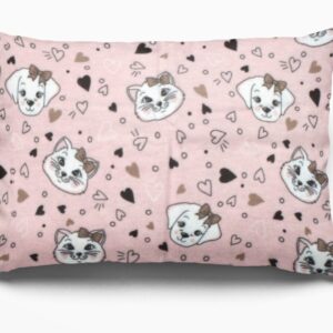 ΜΑΞΙΛΑΡΟΘΗΚΗ ΕΜΠΡΙΜΕ kids Puppy-Kitten 18 50Χ70 Pink Flannel cotton 100%