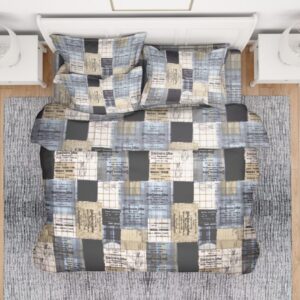 DISTRIBUTED PRICE SQUARES 01 220X240 FLANNEL COTTON 100%