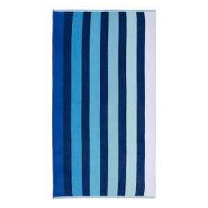 Πετσέτα θαλάσσης Art 2187 86x160 Μπλε ρίγα Beauty Home