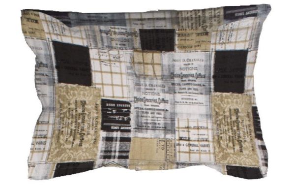 ΜΑΞΙΛΑΡΟΘΗΚΗ ΕΜΠΡΙΜΕ Squares 01 50Χ70 Γκρί-Μπεζ Flannel Cotton 100%