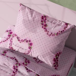 ΜΑΞΙΛΑΡΟΘΗΚΗ ΕΜΠΡΙΜΕ Δανάη 286 50Χ70 Pink Flannel Cotton 100%